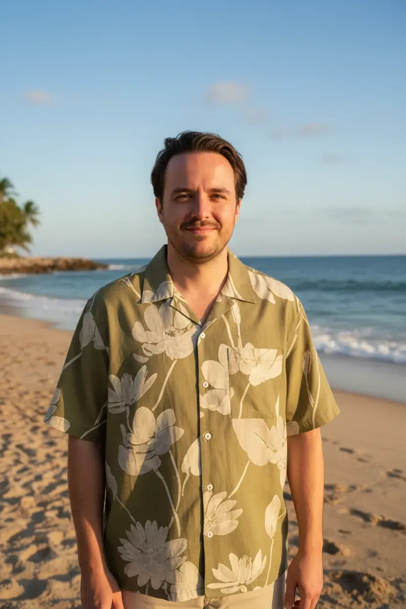 AI product photography example showing professional on-model fashion imagery generated from a flat-lay