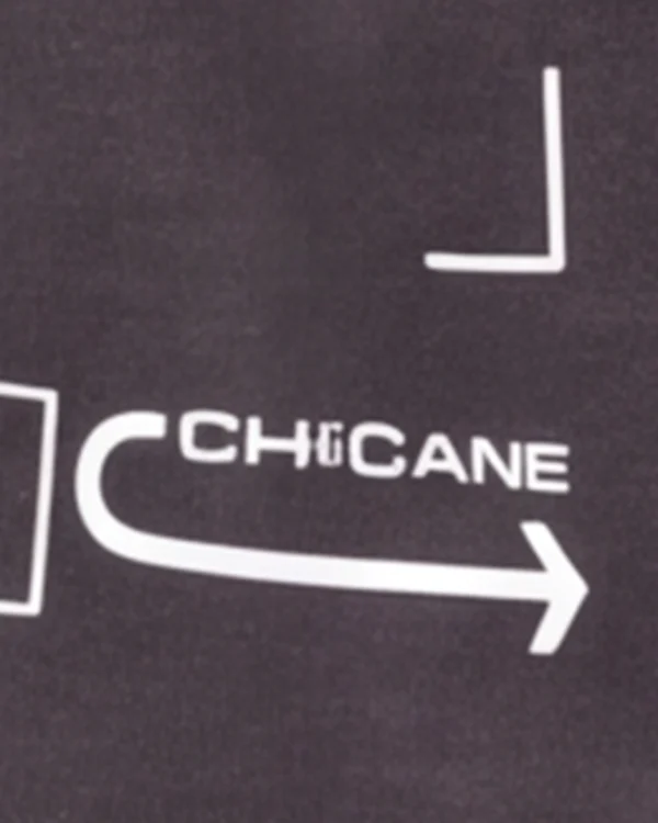 The same label on an image generated with Gemini 2.1 at 4K: the word is close to CHICANE, with one irregular letter